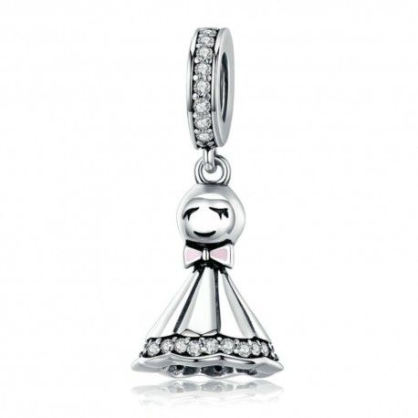 Sterling Silber Charm-Anhänger Sonnige Puppe
