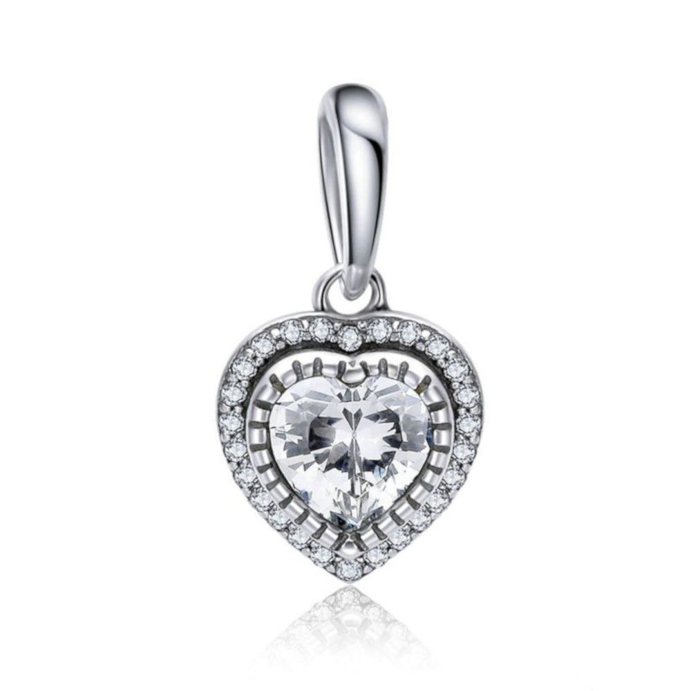 Charm pendente in argento Cuore dolce