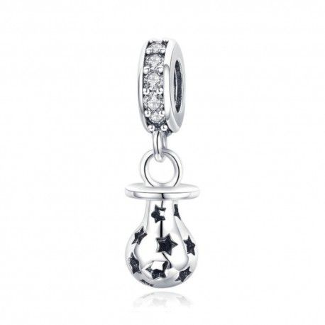 Sterling silver pendant charm Baby pacifier