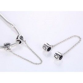 Komfortkette aus Sterling-Silber Gänseblümchen