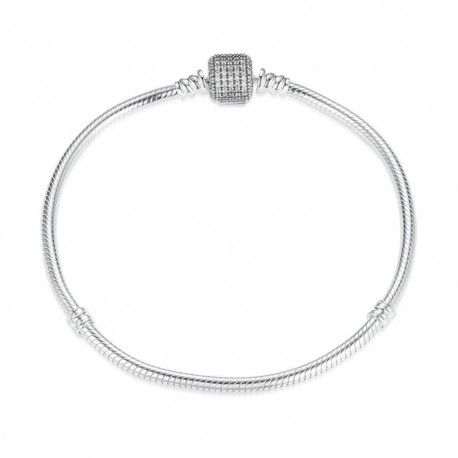 Sterling-Silber Charm-Armband Strahlend