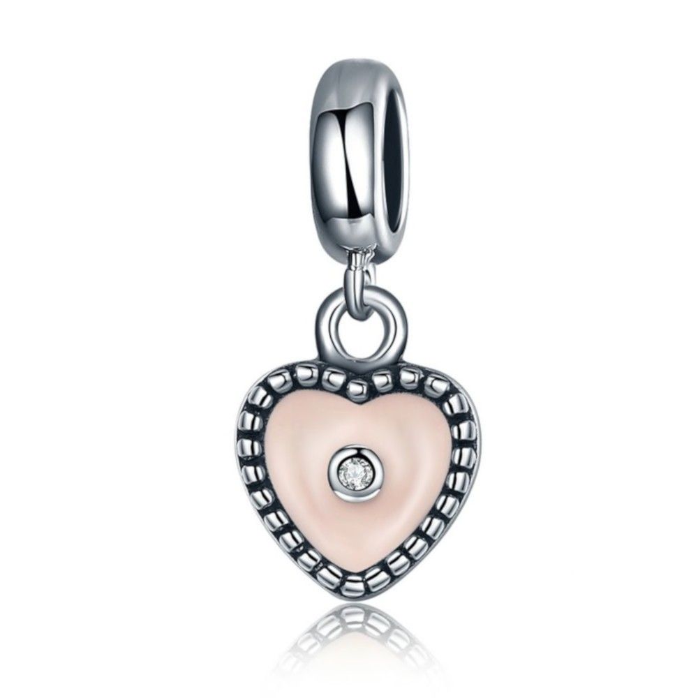 Sterling silver pendant charm True love