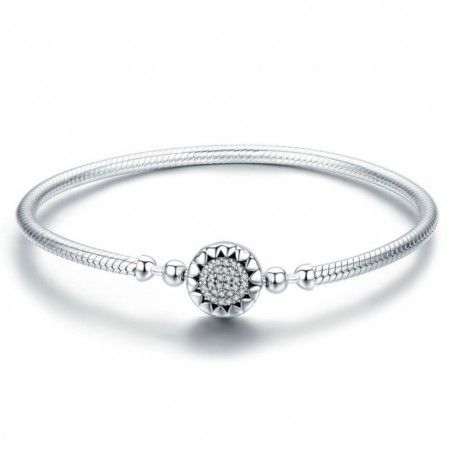 Sterling silver charm bracelet Bright hearts