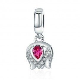 Sterling silver pendant charm Exquisite tulip