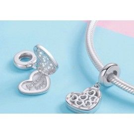 Charm pendente in argento Amore eterno