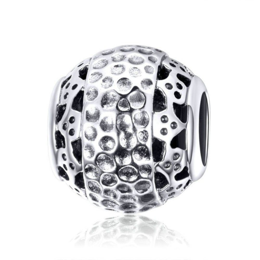 Sterling silver charm Dazzling ball