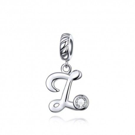 Sterling silver pendant charm letter Z