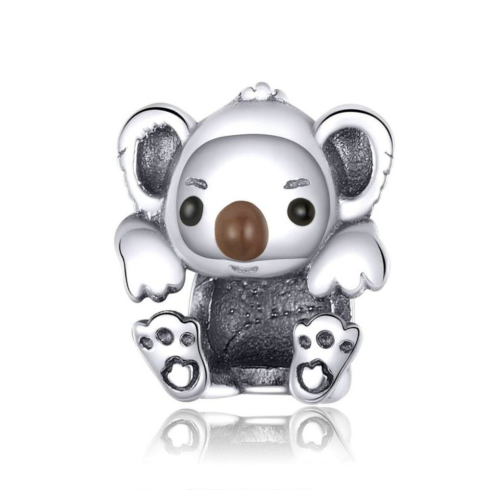 Zilveren bedel Baby koala