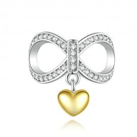 Sterling silver charm Infinity love