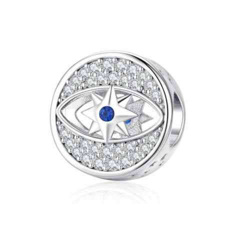 Sterling silver charm The lucky eye