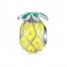 Sterling Silber Charm Emaille Ananas