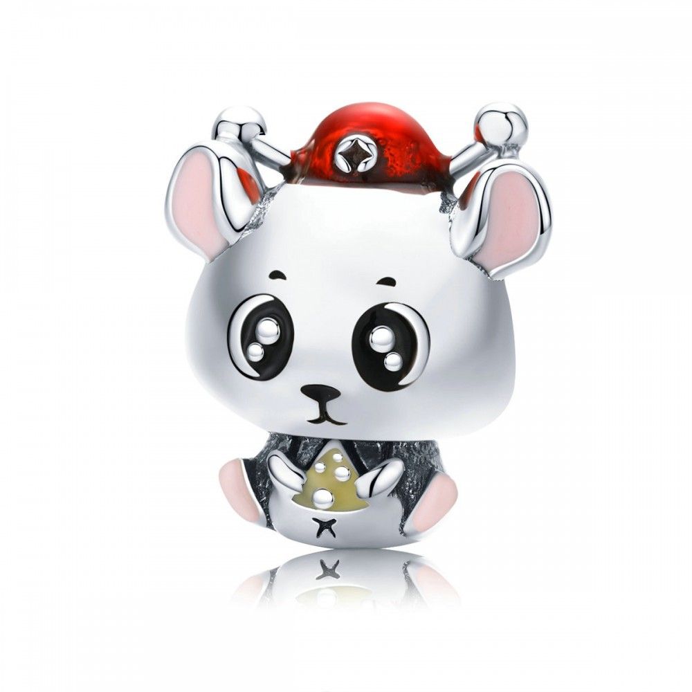 Sterling silver charm Baby mouse