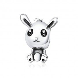 Sterling silver charm Easter rabbit