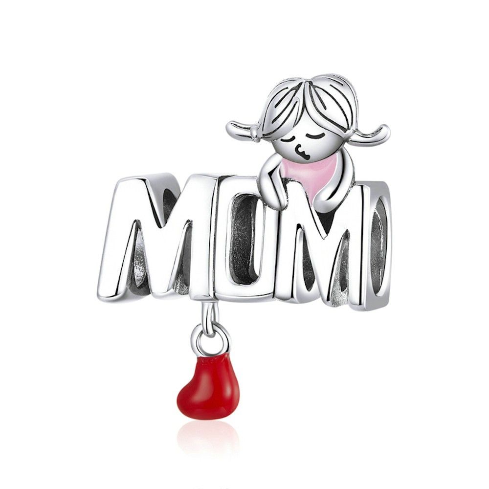 Sterling silver pendant charm Mother's day