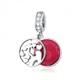 Sterling silver pendant charm Mother's day 2