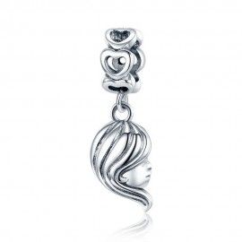 Sterling silver pendant charm Mother