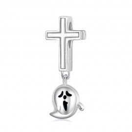 Sterling silver pendant charm Halloween ghost