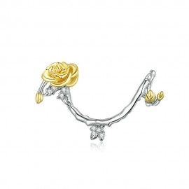 Charm in argento Rosa