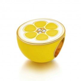 Charm in argento Limone