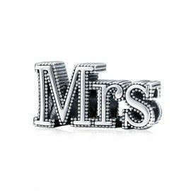 Sterling silver charm Mrs