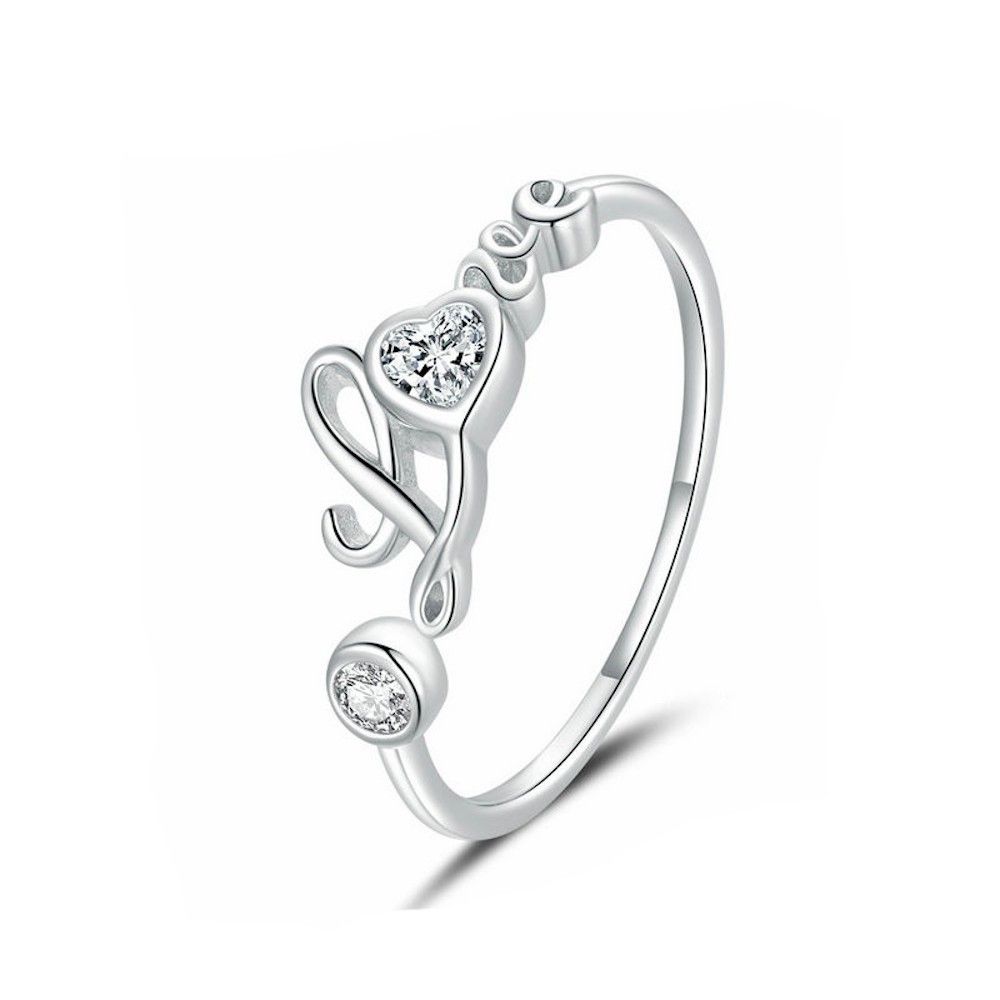 Sterling silver ring True love