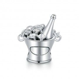 Sterling silver charm Champagne bucket