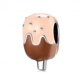 Sterling silver charm Chocolate ice cream