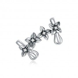 Silver earring Flower 1 piece
