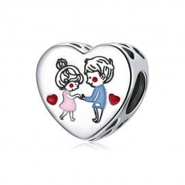 Sterling silver charm You are the apple of my eyes
