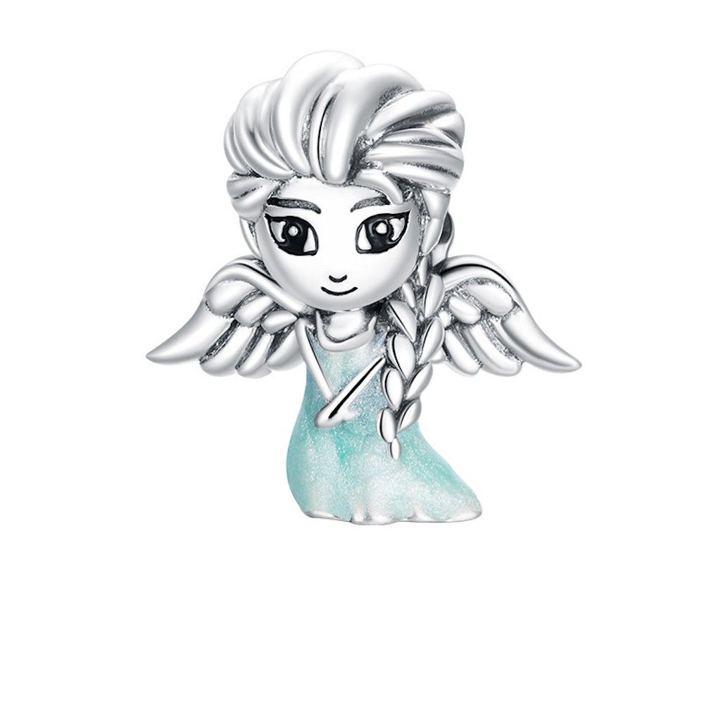 Sterling silver charm Snow fairy