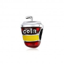 Sterling silver charm Cola