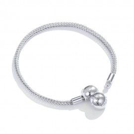 Sterling silver charm bracelet Love forever