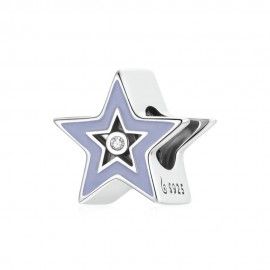Sterling silver charm Purple star