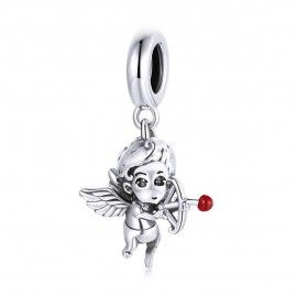 Sterling silver pendant charm Cupid