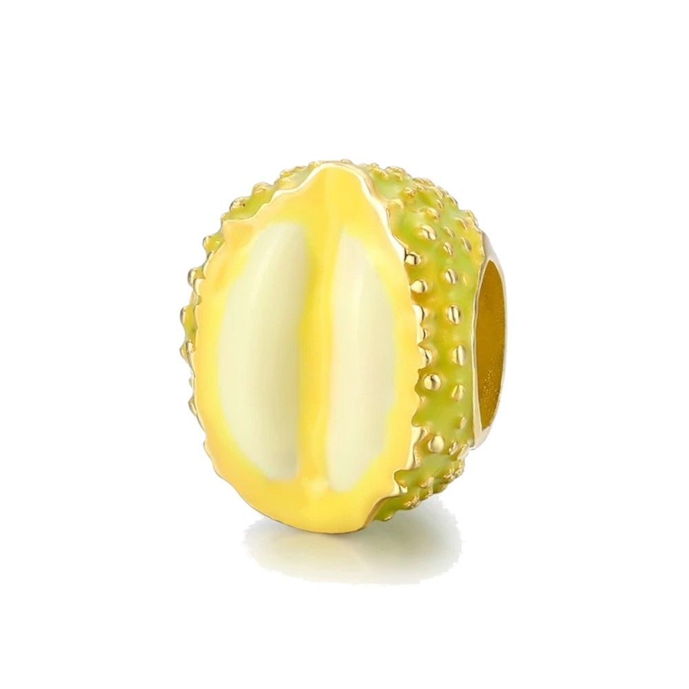 Zilveren bedel Durian fruit