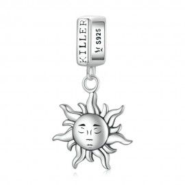 Sterling silver pendant charm Guardian of the sun