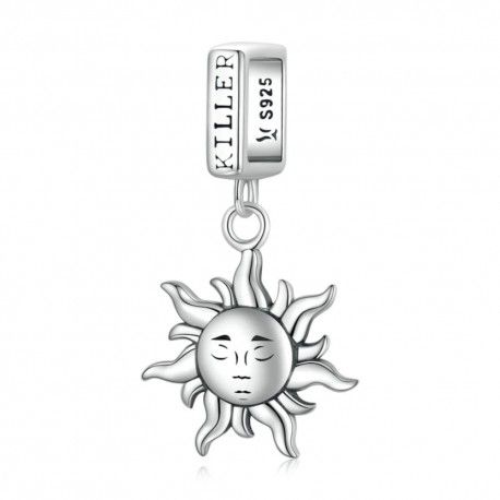Sterling silver pendant charm Guardian of the sun