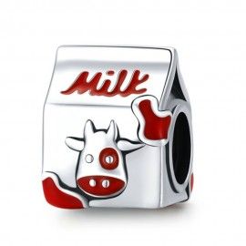 Charm en plata de Ley Mini leche