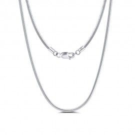 H & I Jewelers Sterling Silver 925 Italy Round Snake Chain 1.00MM 16-24