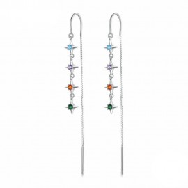 Silver earrings Stars