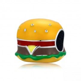 Charm en argent Délicieux hamburger