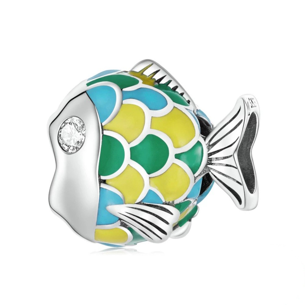 Sterling silver charm Little fish