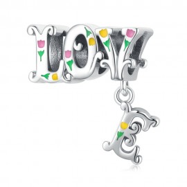 Charm pendente in argento Amore
