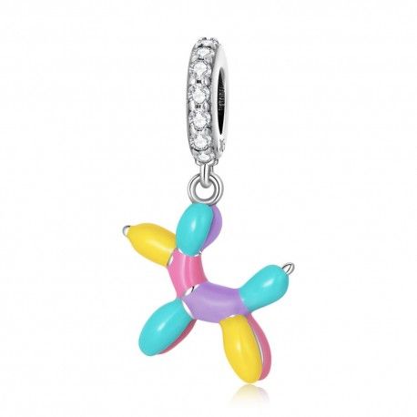 Sterling silver pendant charm Balloon dog