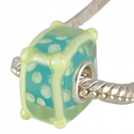 Sterling silver murano glass charm