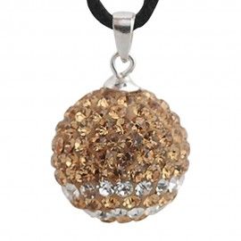 Charm pendentif en argent avec cristaux de swarovski