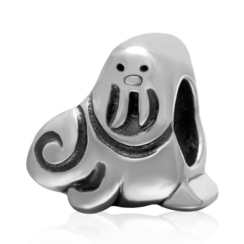 Sterling silver charm Ghost