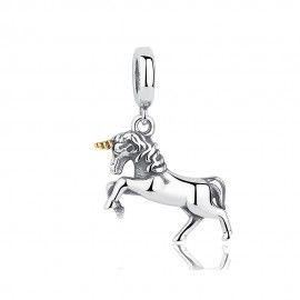 Sterling silver pendant charm Unicorn