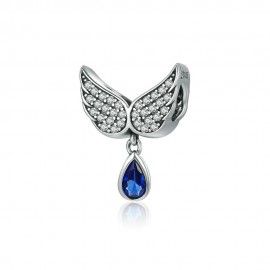 Charm pendentif en argent Plume d'ailes d'ange