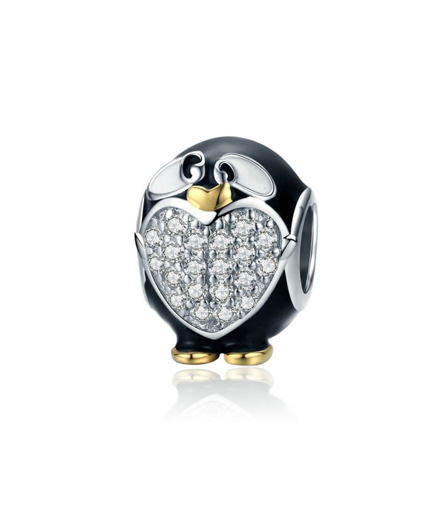 Zilveren bedel Pinguïn Zilveren bedel Pinguïn